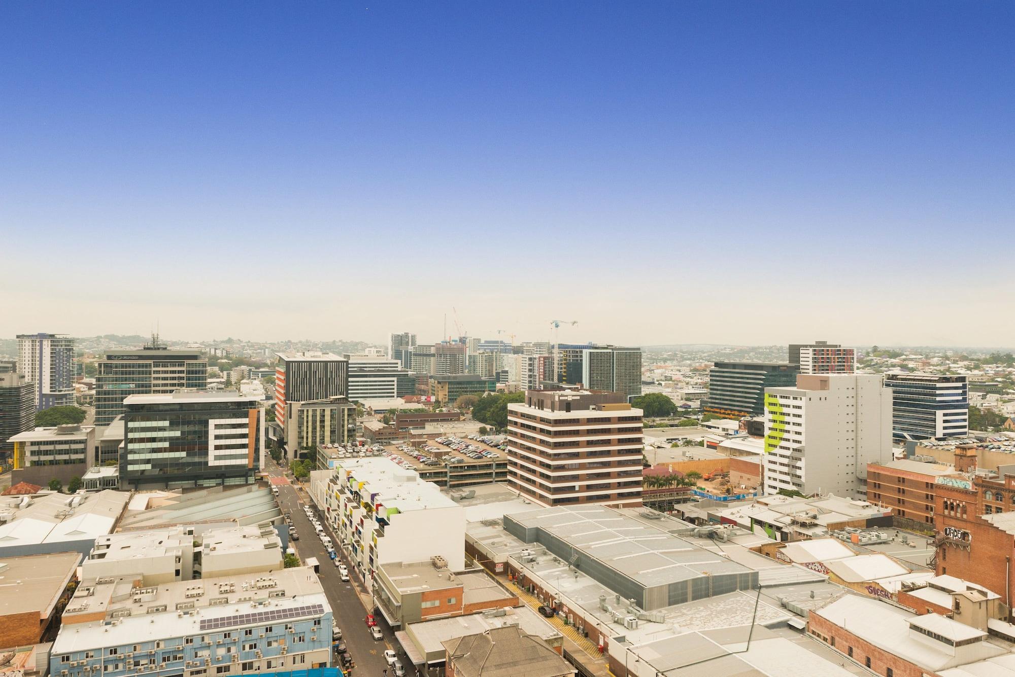 אפרטהוטל בריסביין Fv By Peppers מראה חיצוני תמונה Aerial view of the CBD